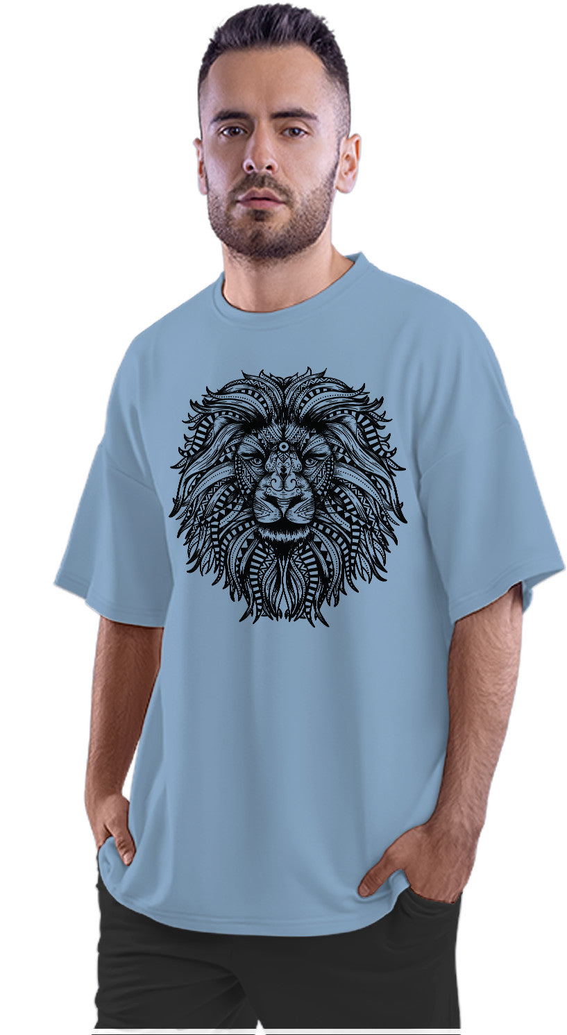 Lion Mandala Oversized Unisex T-shirt