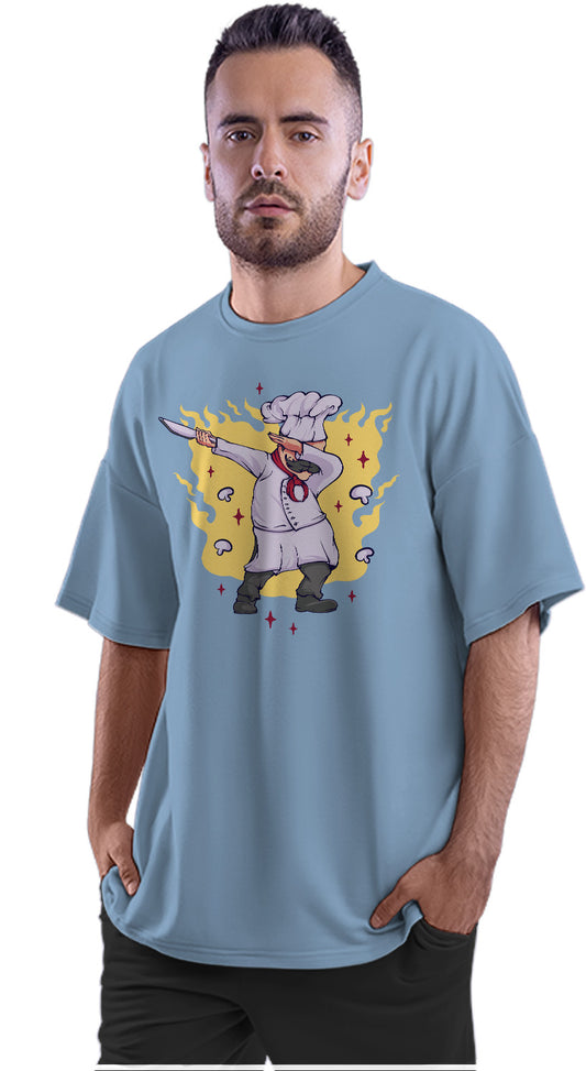 Dabbing Chef Oversized Unisex T-shirts