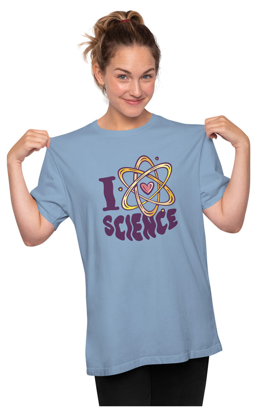 I Love Science Oversized Unisex T-shirt
