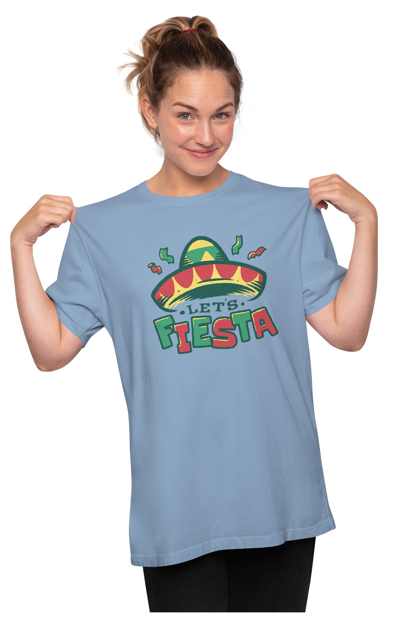 Let's Fiesta - Mexican Hat Oversized Unisex T-shirt
