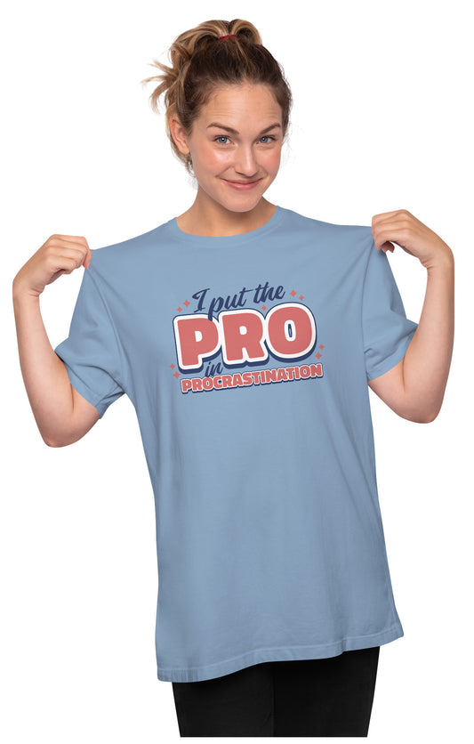Pro In Procastination Oversized Unisex T-shirt