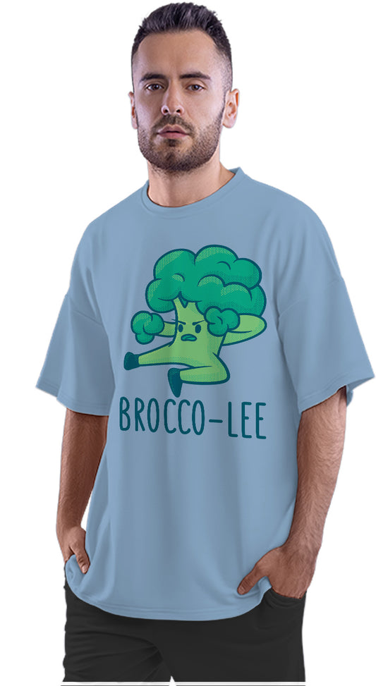 Brocco-Lee - Bruce Lee Broccoli - Kung Fu Oversized Unisex T-shirt