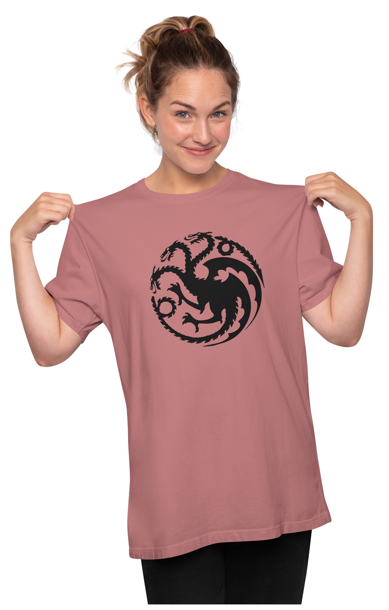 Three Headed Mythical Dragon Oversized Unisex T-shirt