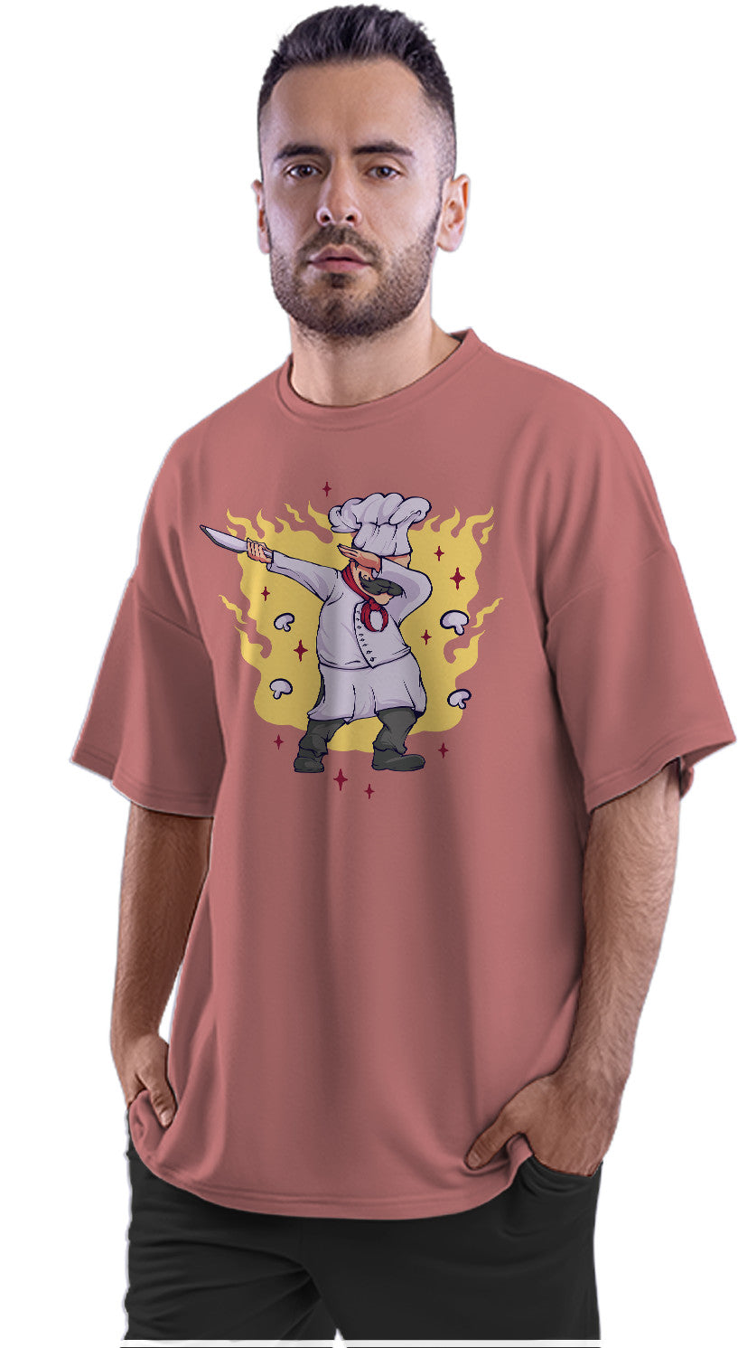 Dabbing Chef Oversized Unisex T-shirts