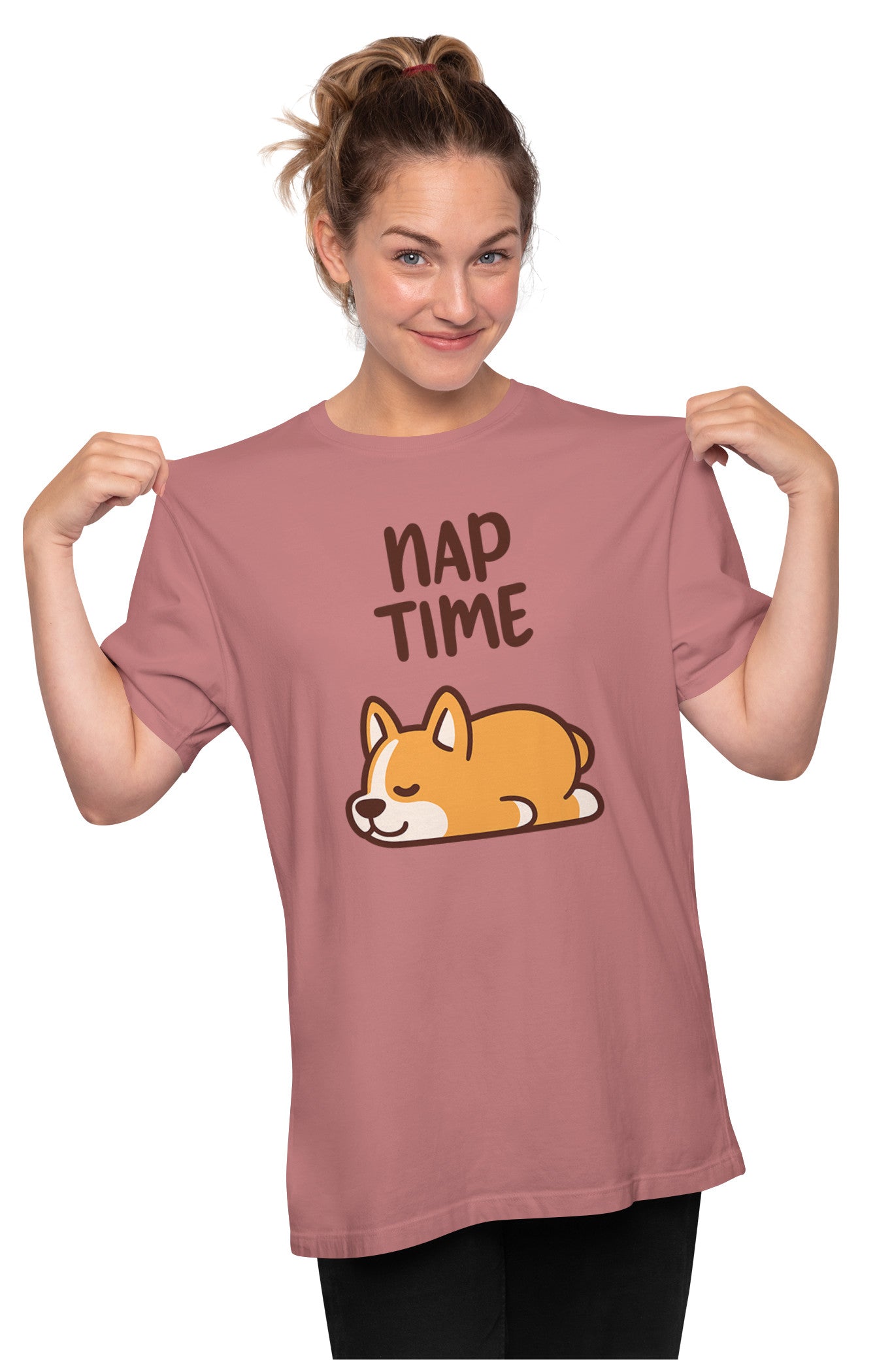 Nap Time Corgi Oversized Unisex T-shirt