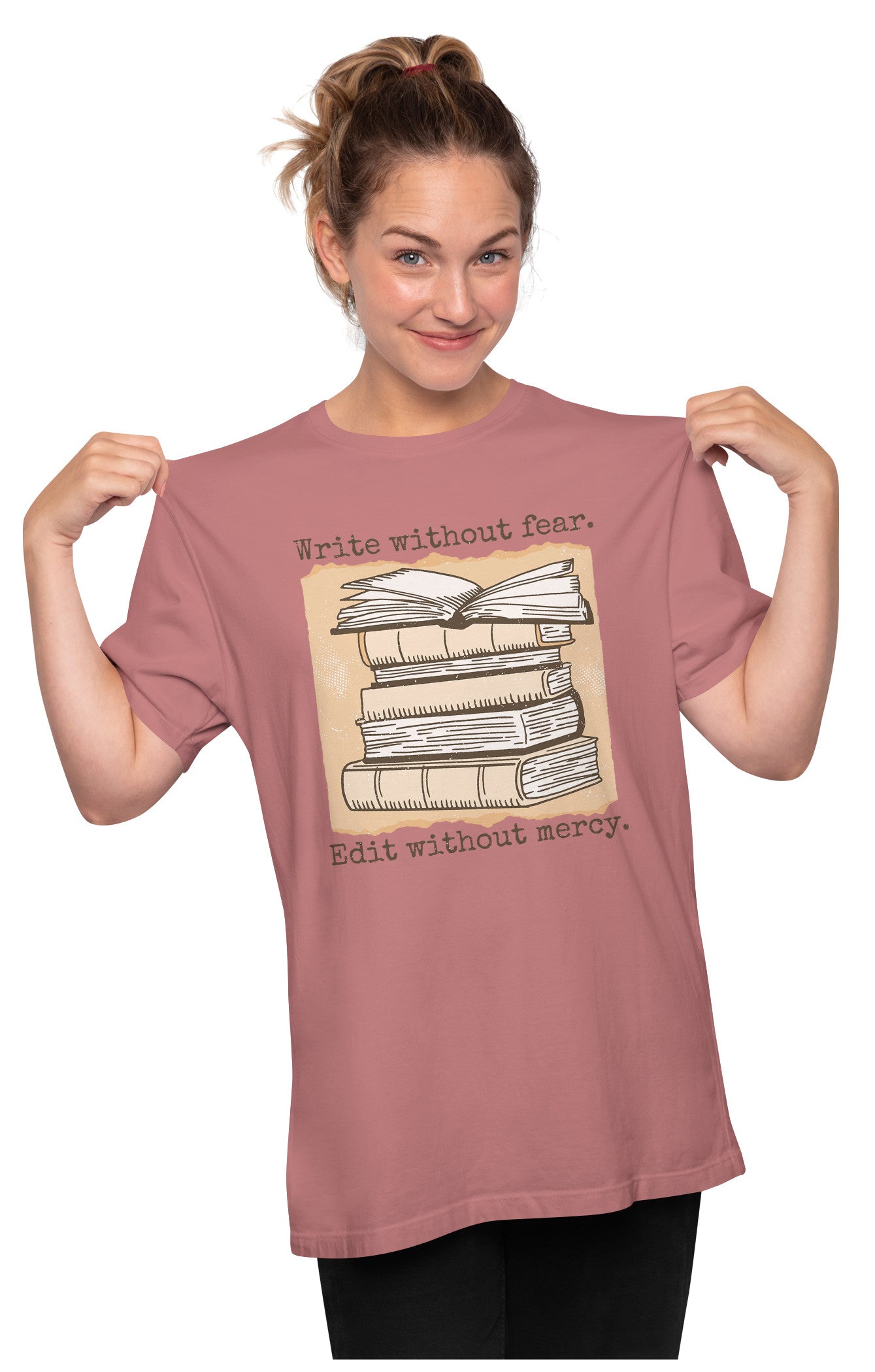 Write Without Fear - Writer - Book Oversized Unisex T-shirt
