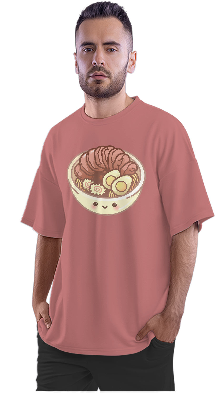Kawaii Ramen Bowl Oversized Unisex T-shirt