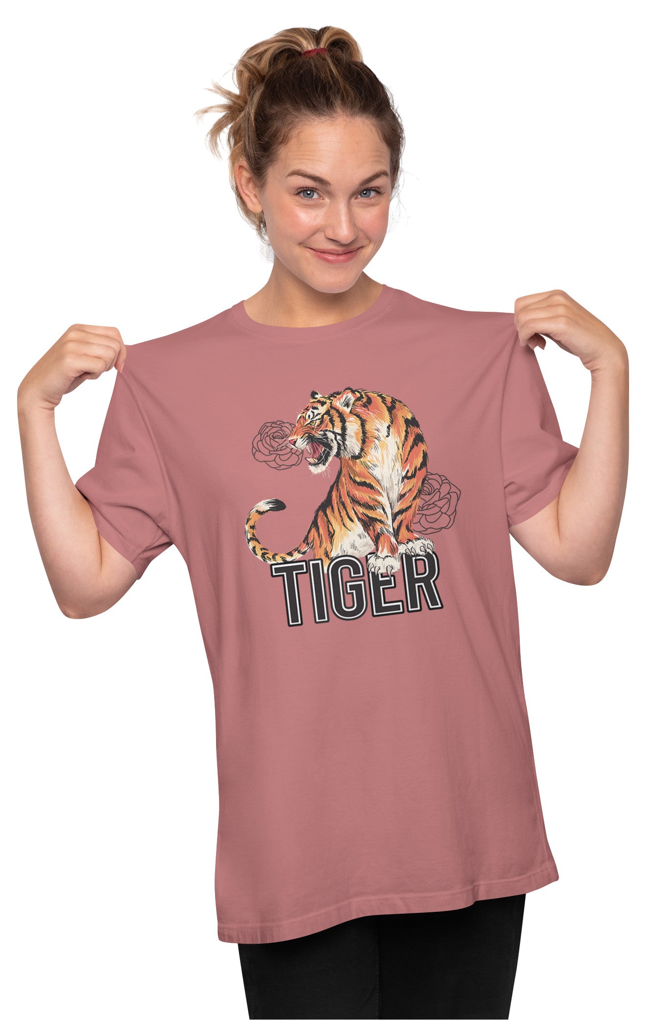 Tiger Artwork Oversized Unisex T-shirt