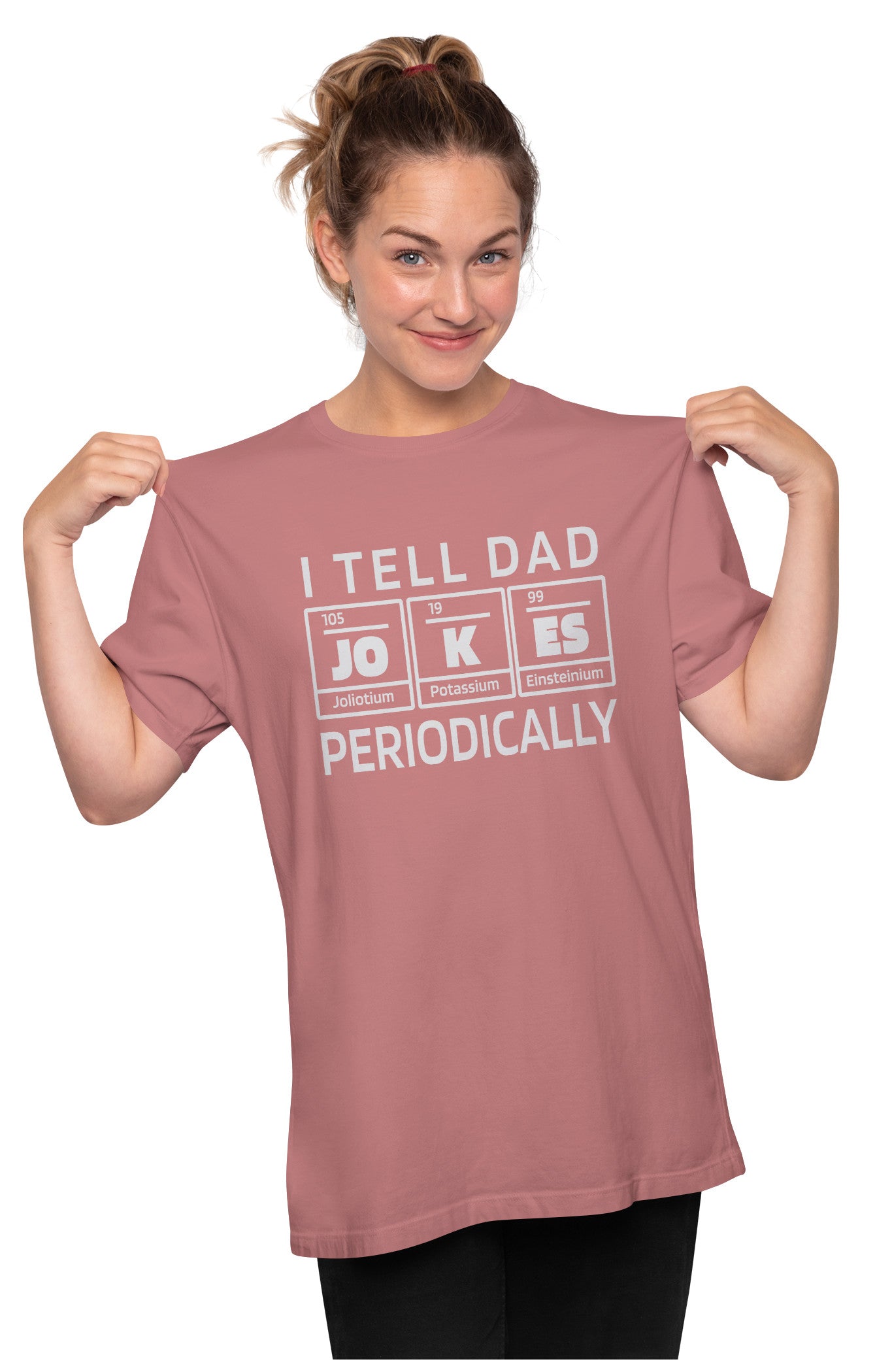 I Tell Dad Jokes Periodically Oversized Unisex T-shirt