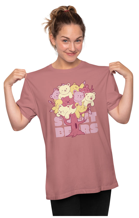 A Tree Of Sweet Teddy Bears Oversized Unisex T-shirt