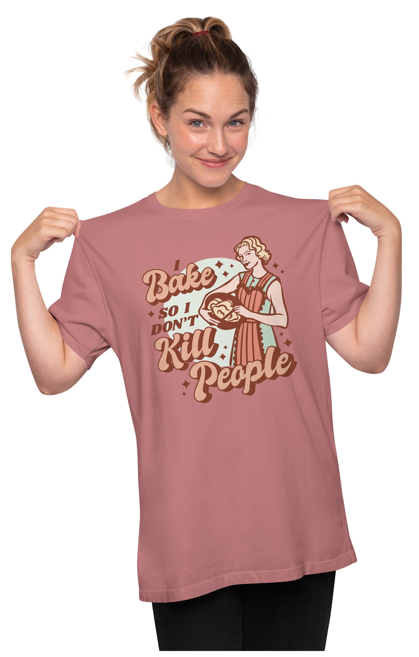 I Bake So I Don't Kill People - Baker Oversized Unisex T-shirt