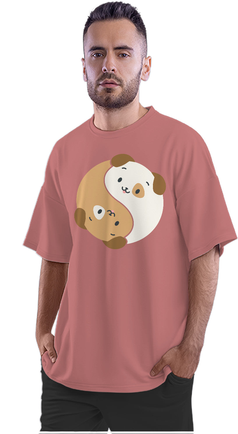 Best Friend Dogs - Yin & Yang Oversized Unisex T-shirt