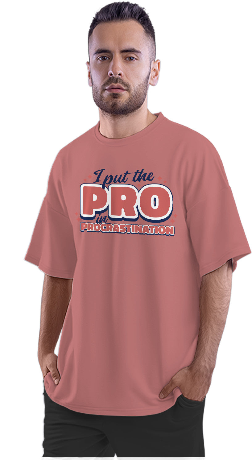 Pro In Procastination Oversized Unisex T-shirt