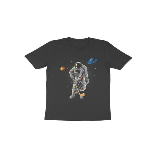 Astronaut Playing Space Hockey Kids