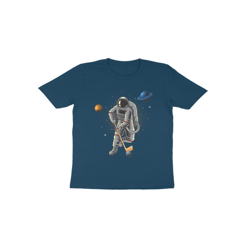 Astronaut Playing Space Hockey Kids