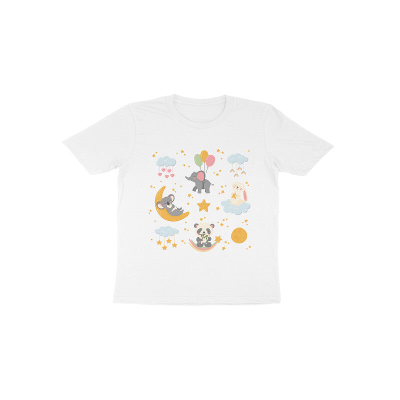 Cute Sleeping Animals Good Night  Big Sticker Set Celestial Toddler T-Shirt