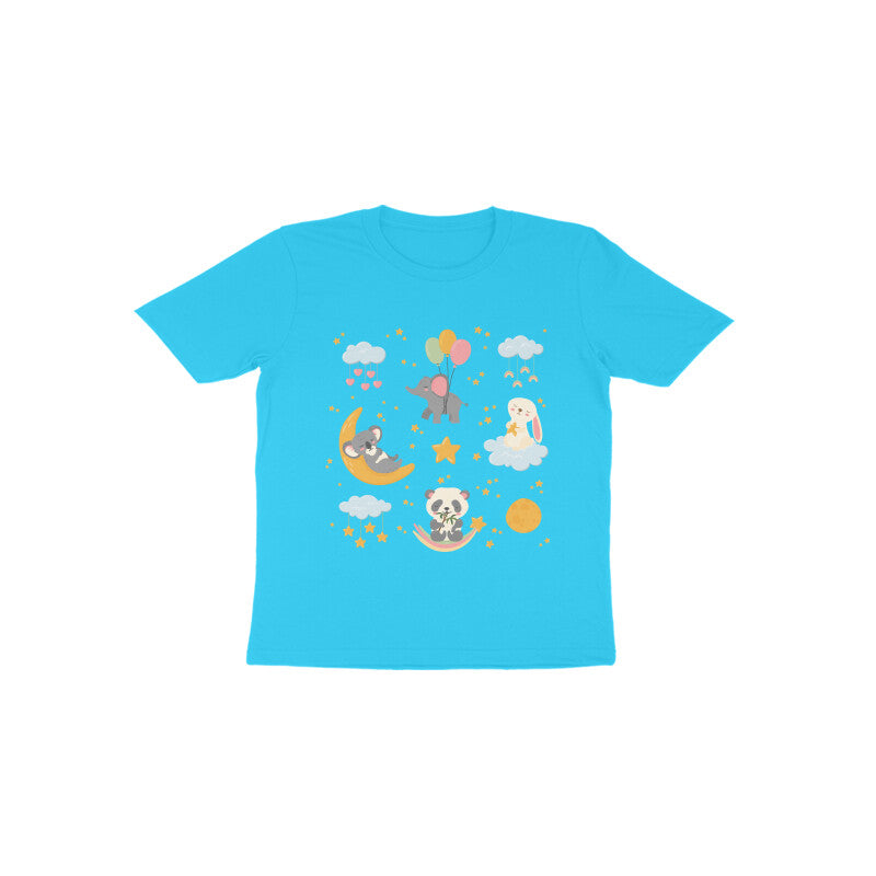 Cute Sleeping Animals Good Night  Big Sticker Set Celestial Toddler T-Shirt