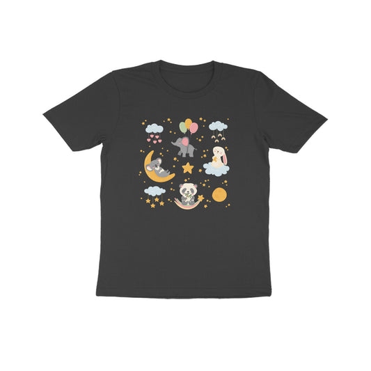 Cute Sleeping Animals Good Night  Big Sticker Set Celestial Kids T-Shirt