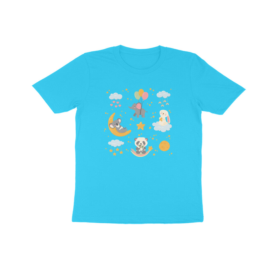 Cute Sleeping Animals Good Night  Big Sticker Set Celestial Kids T-Shirt