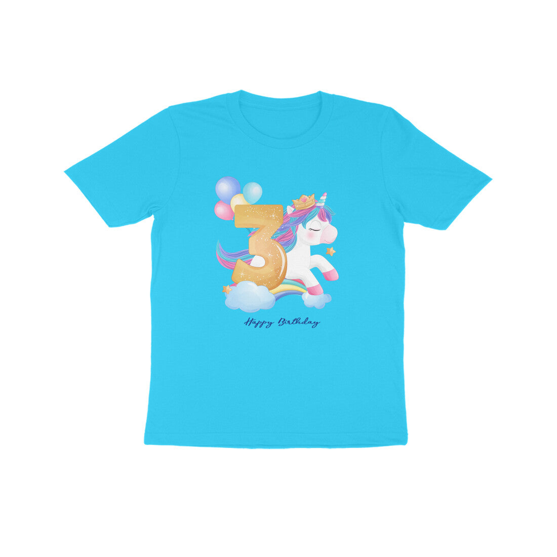 Three Year Old Birthday Unicorn Kids