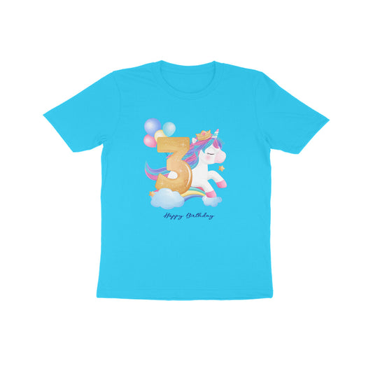 Three Year Old Birthday Unicorn Kids