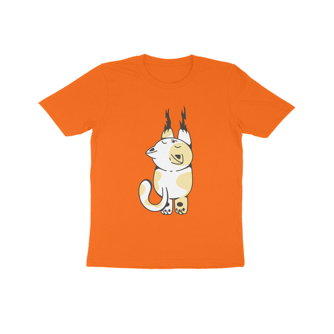 Cat Hanging On Kids
