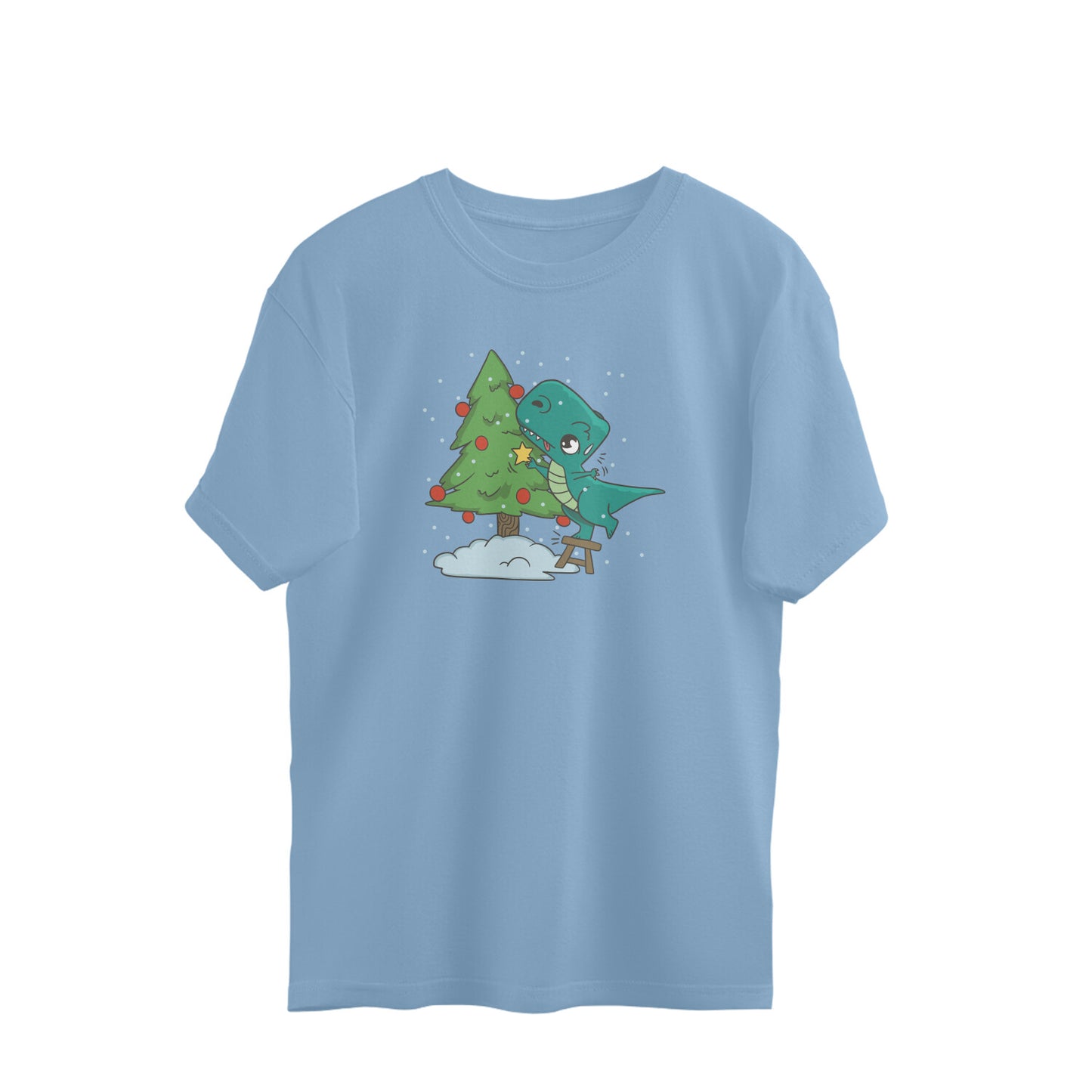 Kawaii T-Rex & Christmas Tree