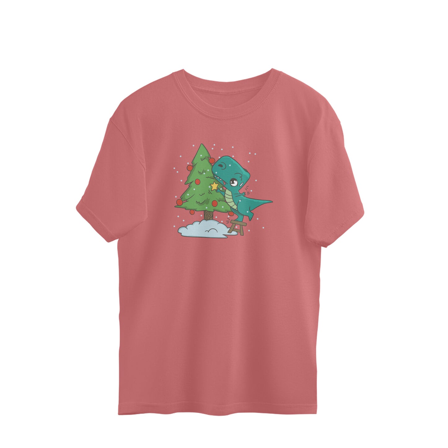 Kawaii T-Rex & Christmas Tree