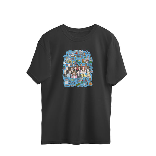 The Office Collage Oversized Unisex T-shirt