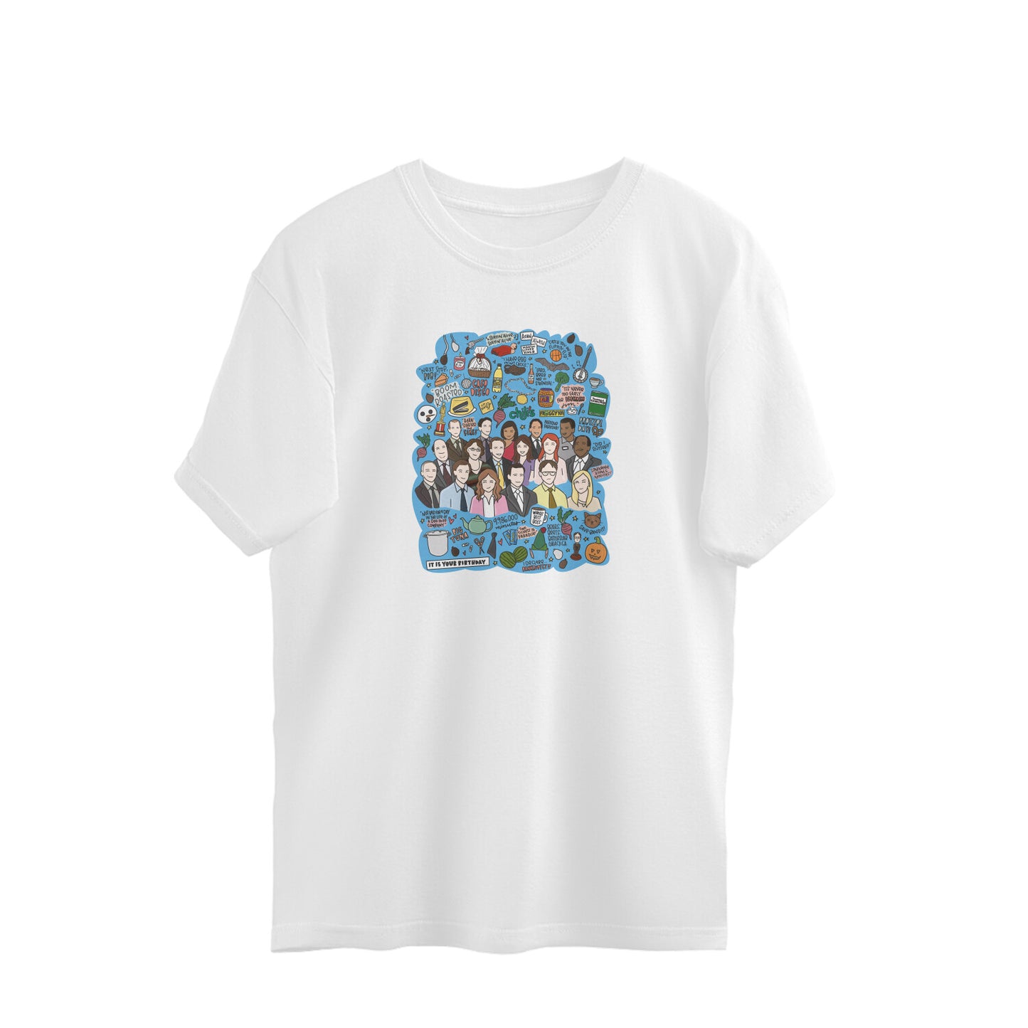 The Office Collage Oversized Unisex T-shirt