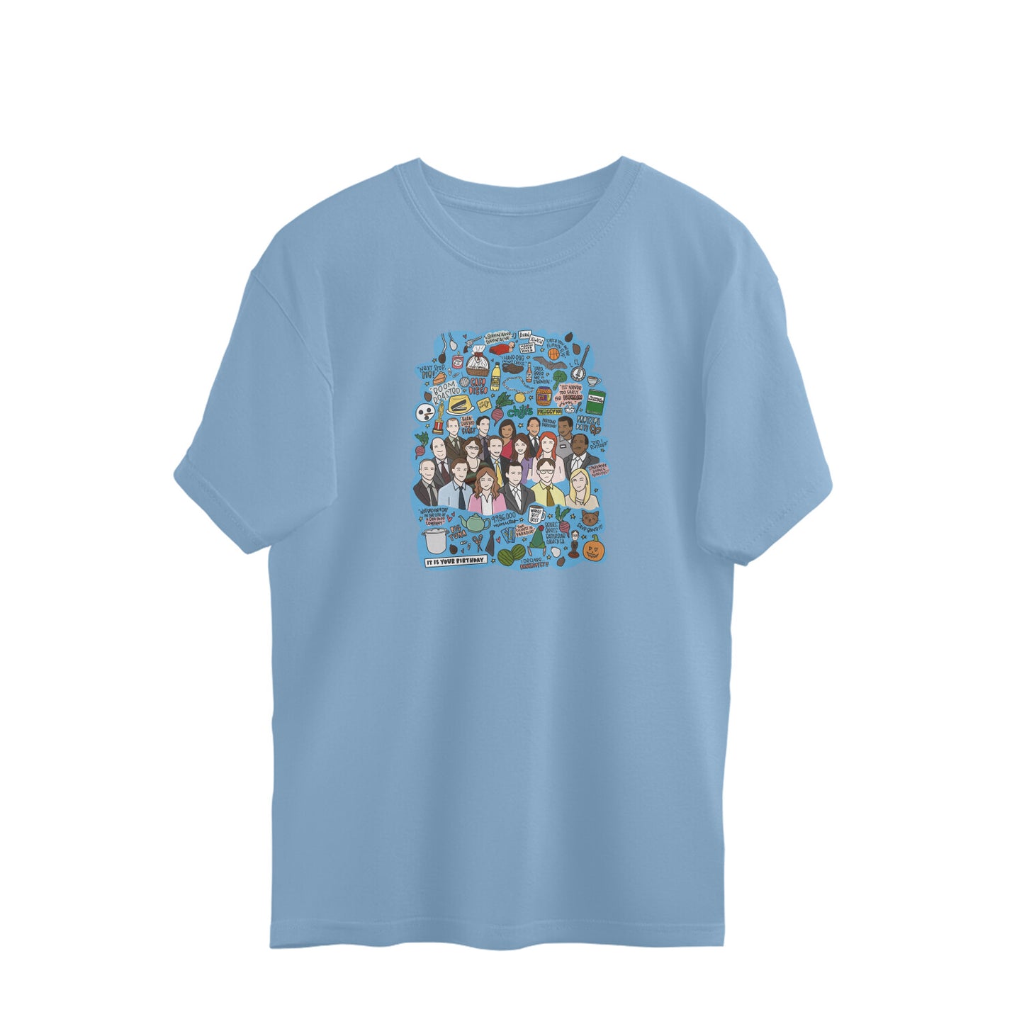 The Office Collage Oversized Unisex T-shirt