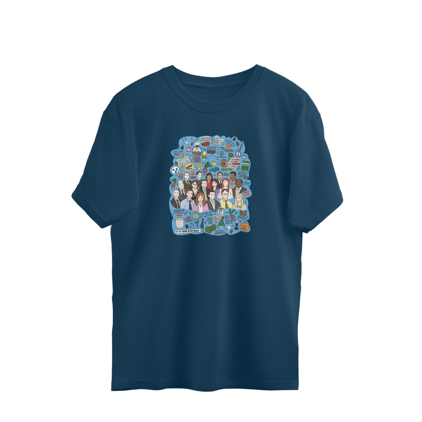 The Office Collage Oversized Unisex T-shirt