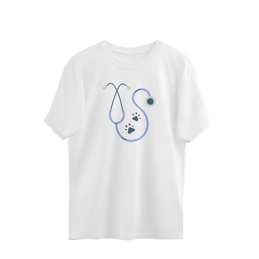 Veterinary Doctor  Stethoscope Oversized Unisex T-shirt