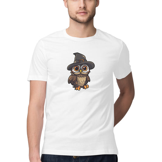 Chibi Wizard Owl 100% Cotton Unisex T-Shirt