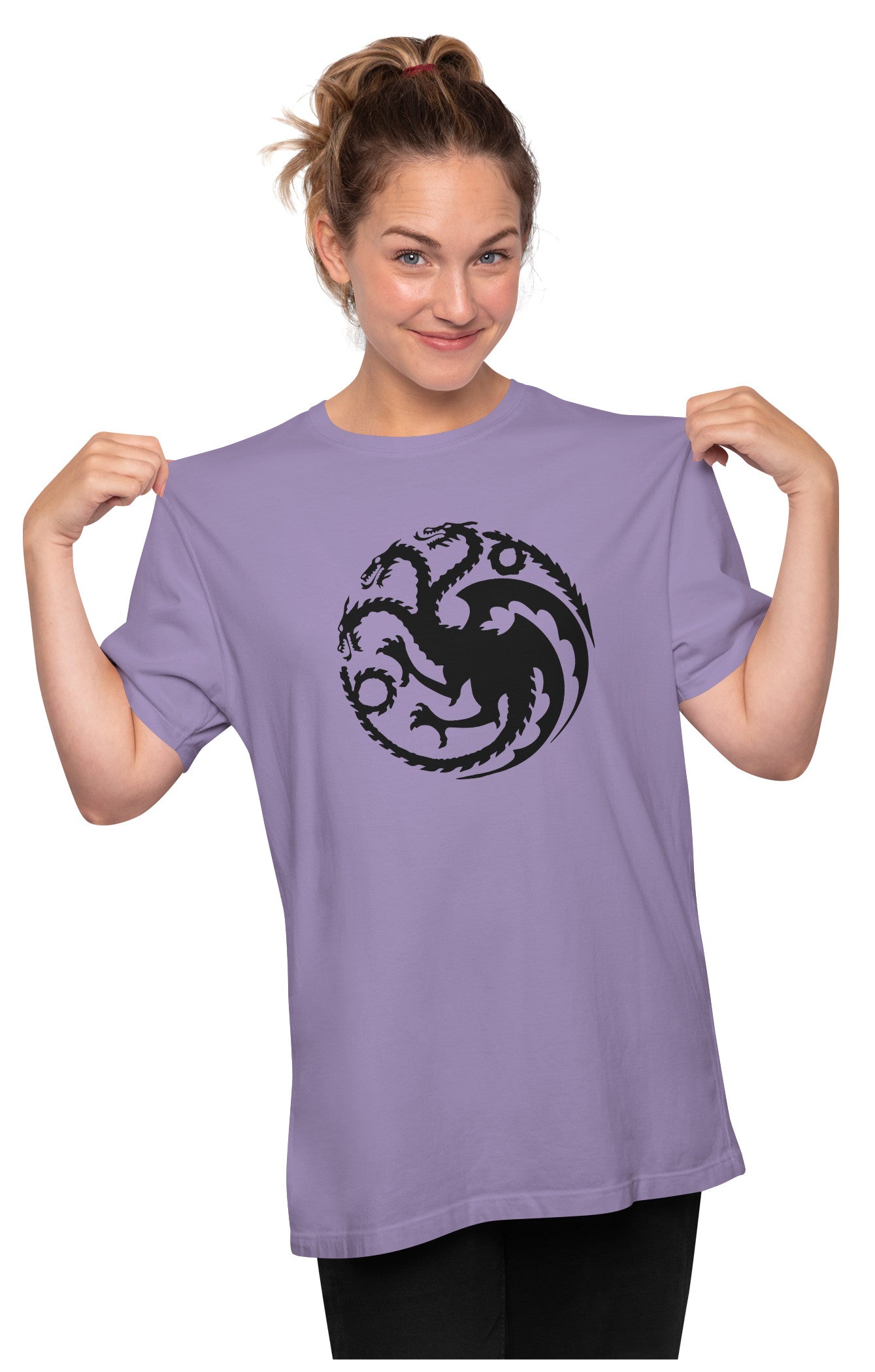 Three Headed Mythical Dragon Oversized Unisex T-shirt