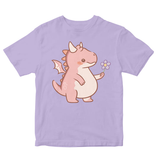 Cute Baby Dragon With Flower Toddler