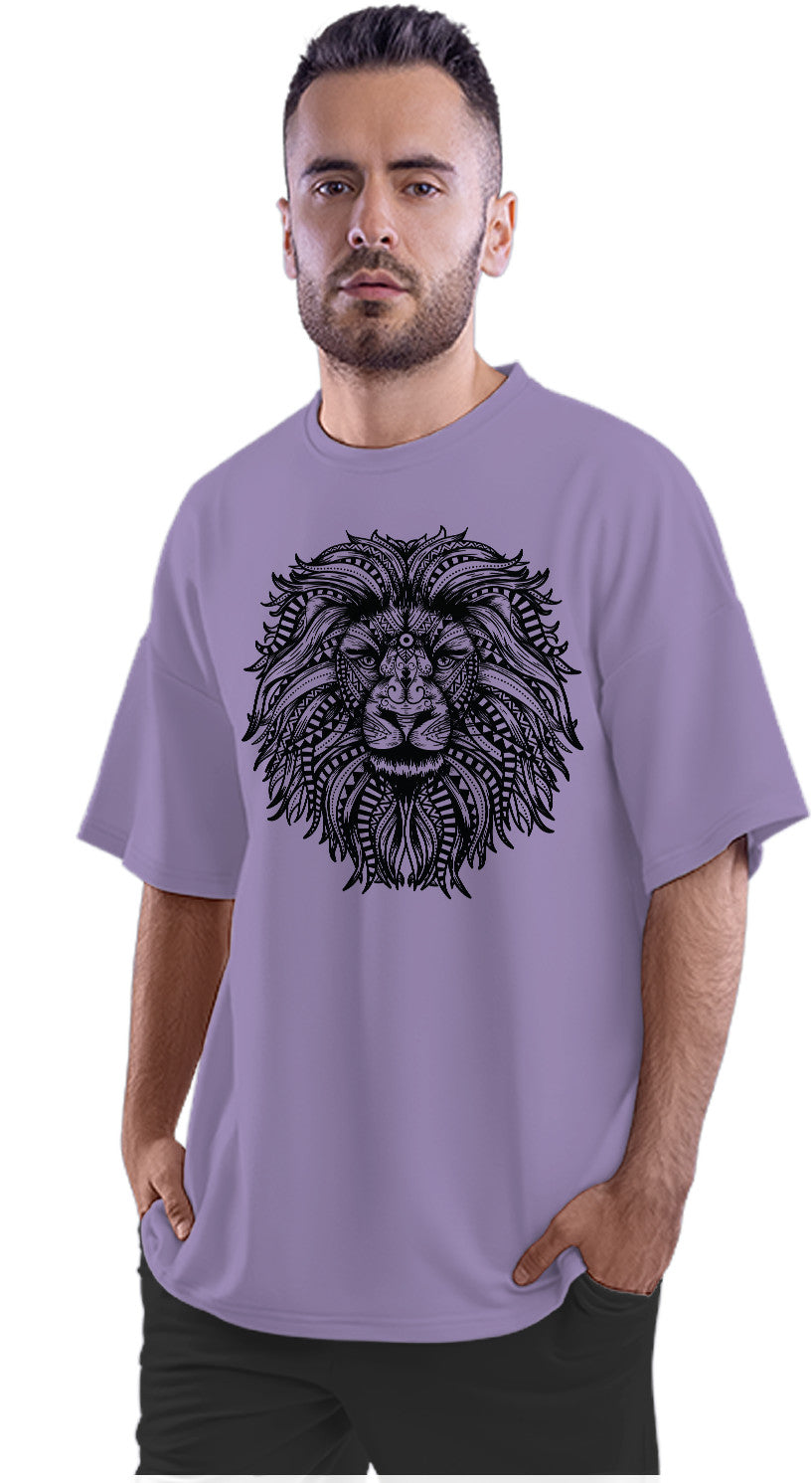 Lion Mandala Oversized Unisex T-shirt