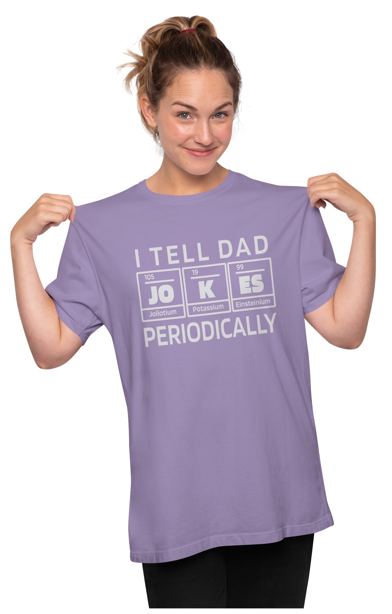 I Tell Dad Jokes Periodically Oversized Unisex T-shirt