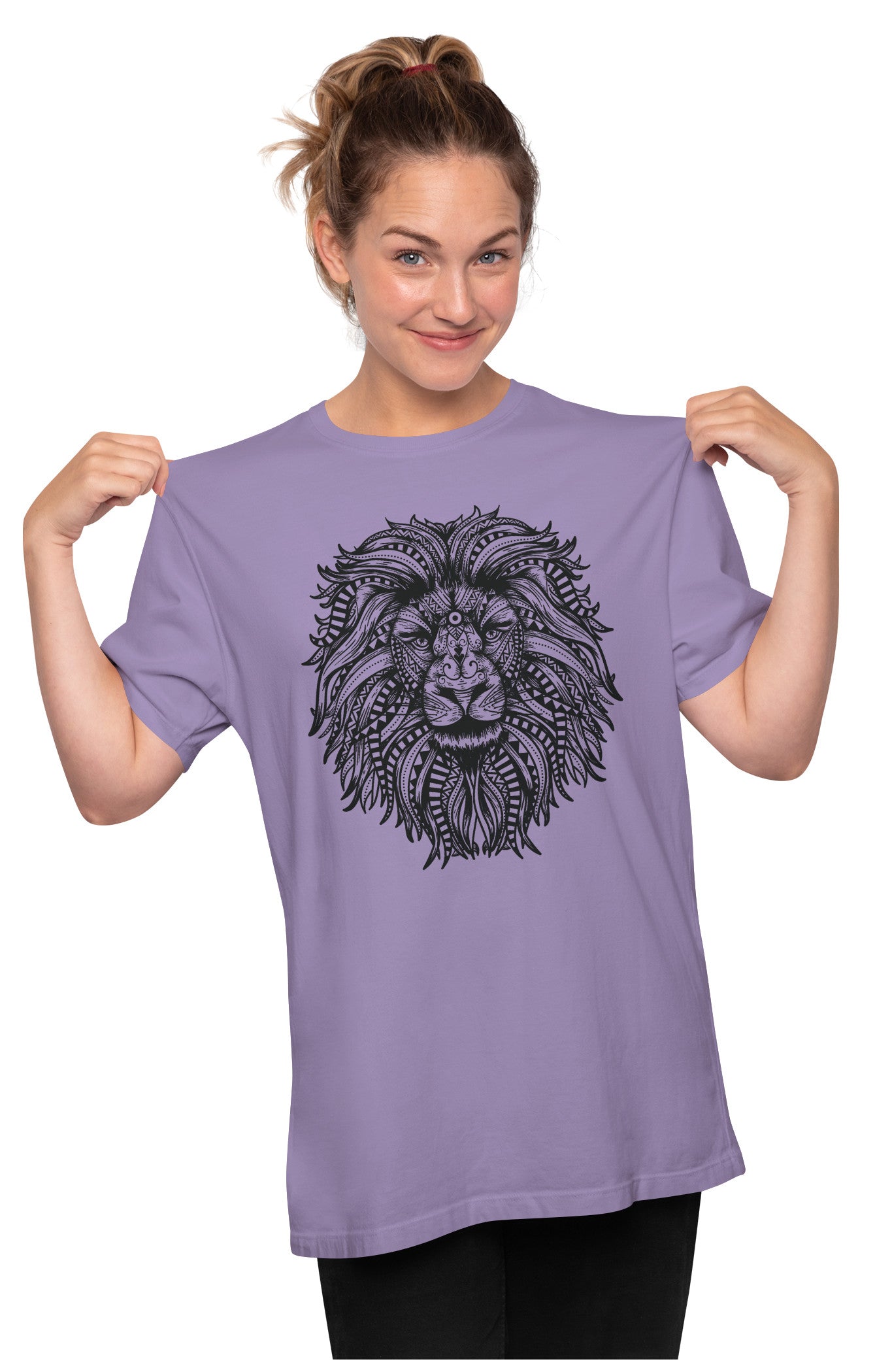 Lion Mandala Oversized Unisex T-shirt