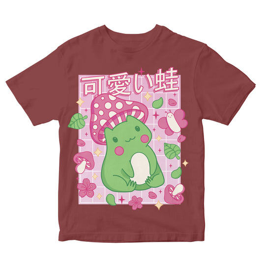 Cute Frog With Butterfly - Japanese Toddler