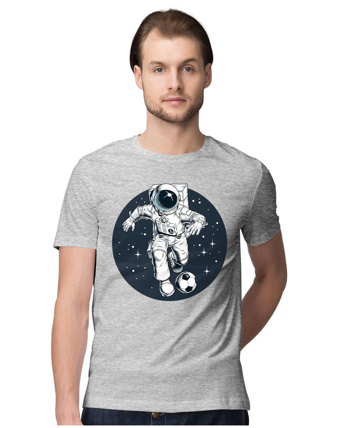Astronaut Playing Football In Space