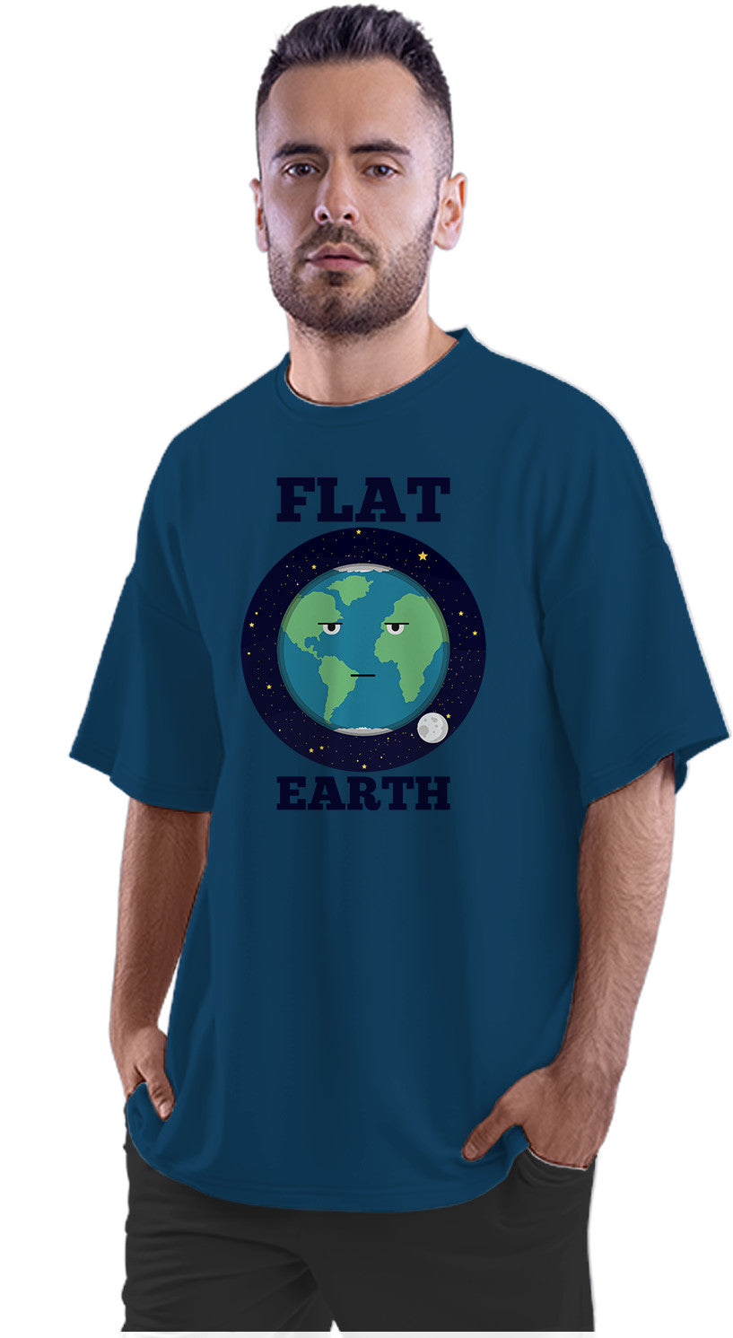Flat Earth - Funny Oversized Unisex T-shirt