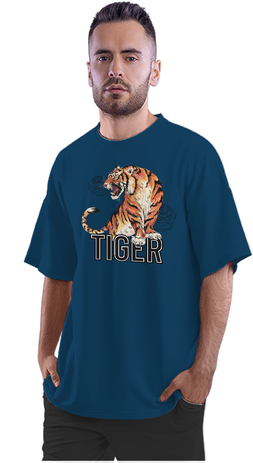 Tiger Artwork Oversized Unisex T-shirt