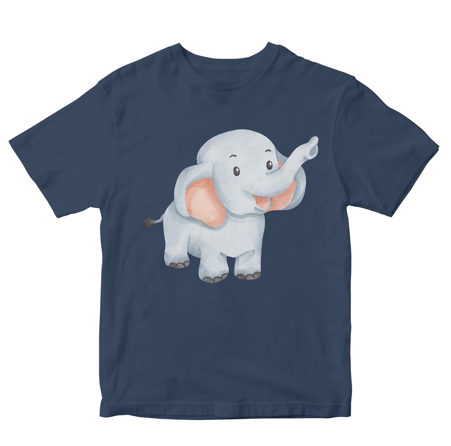 Cute Elephant Watercolor Illustration Toddler