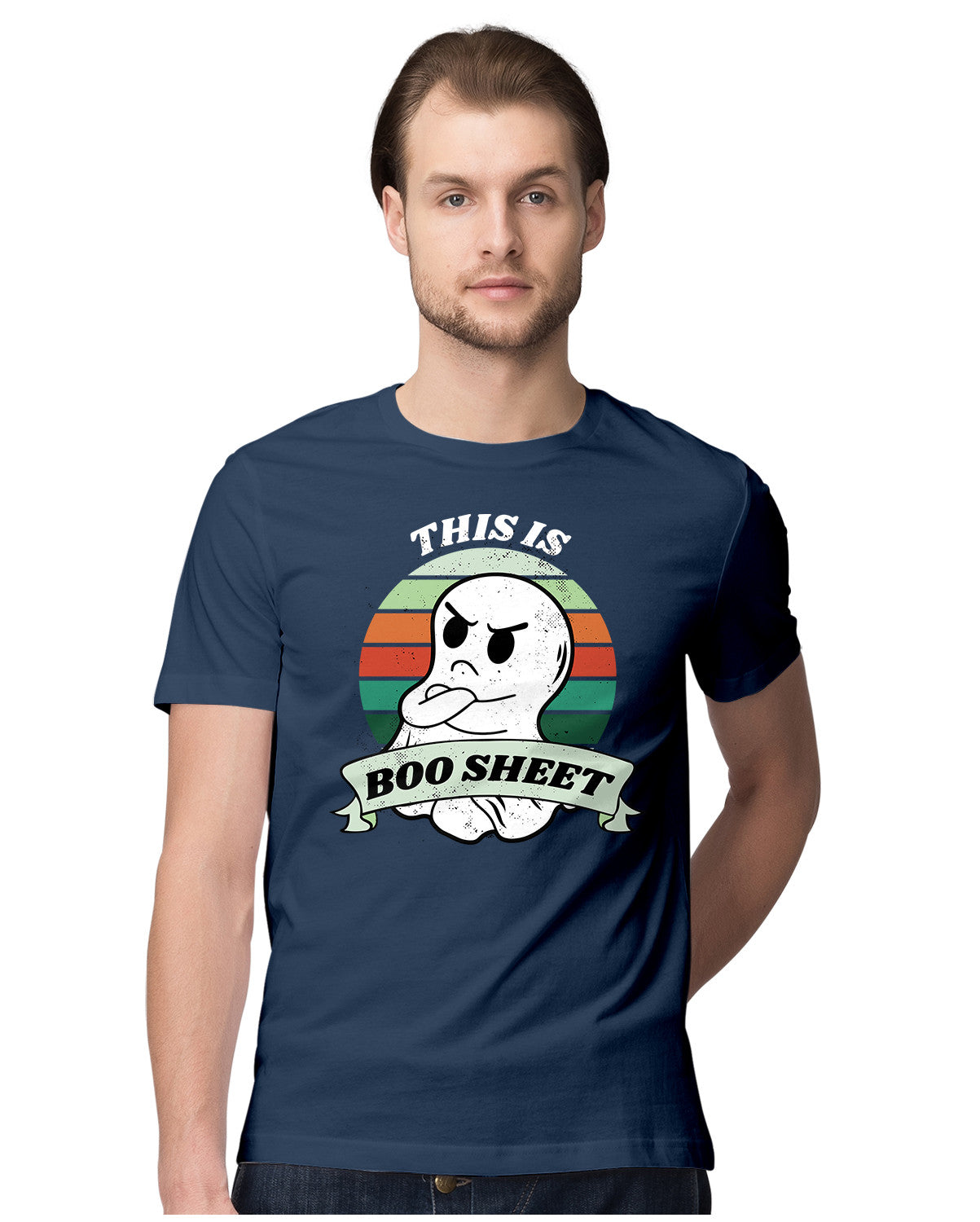 Ghost in Retro Sunset - Boo Sheet