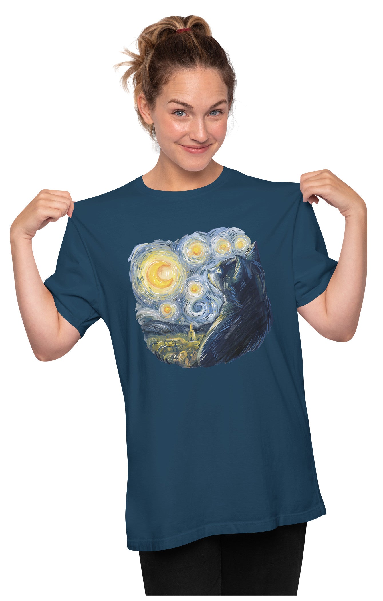 Van Gogh Cat Oversized Unisex T-shirt