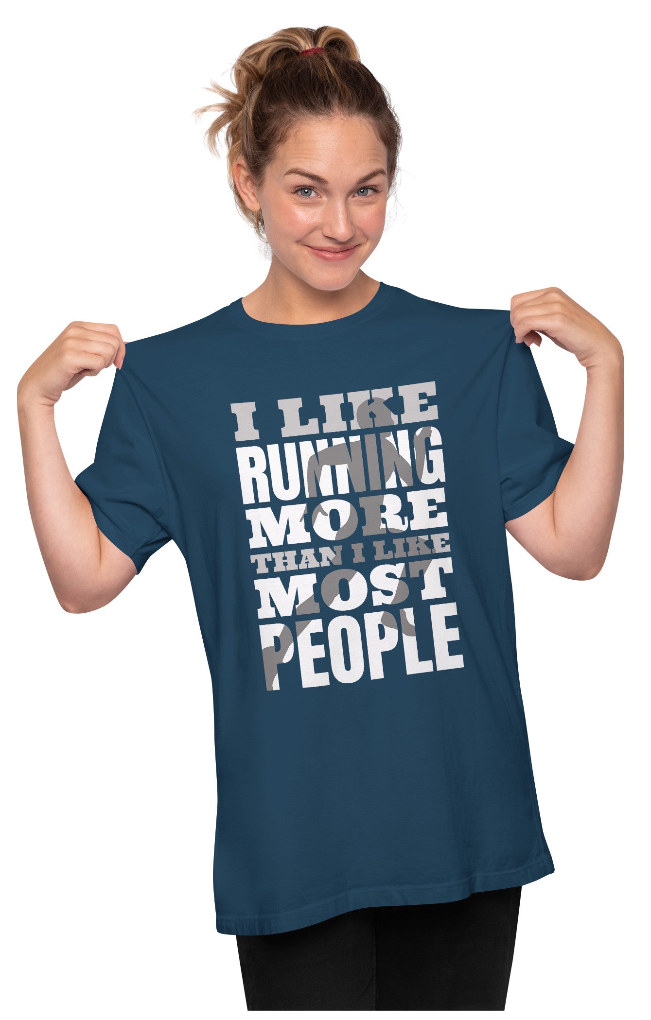 Funny Running Sport Antisocial Quote Oversized Unisex T-shirt
