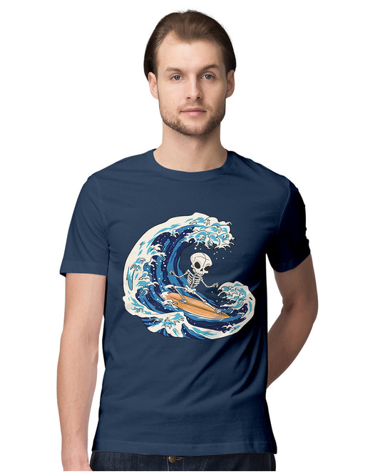 Cute Skeleton Dude Surfer - Beach