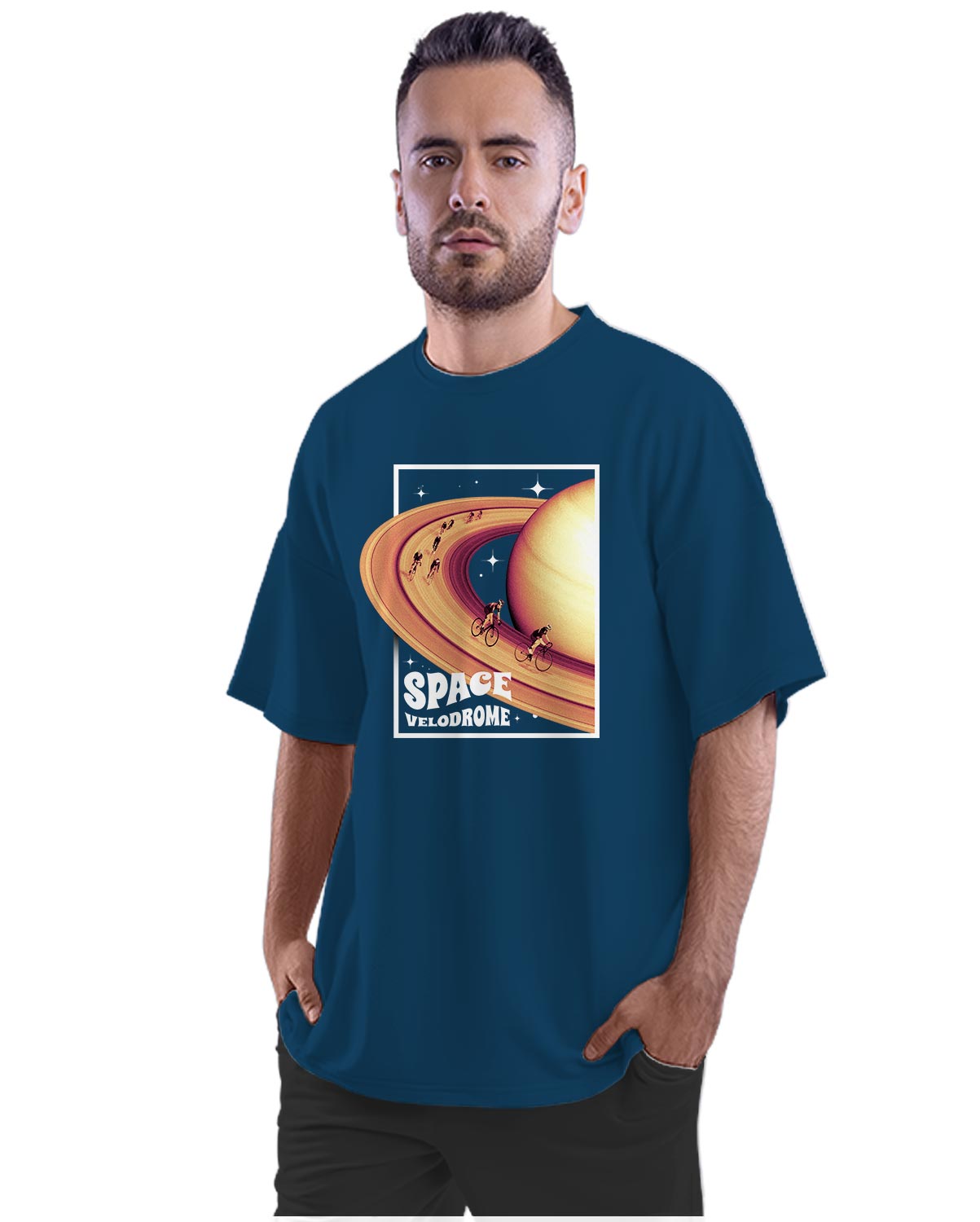 Space Velodrome - Saturn Oversized Unisex T-shirt
