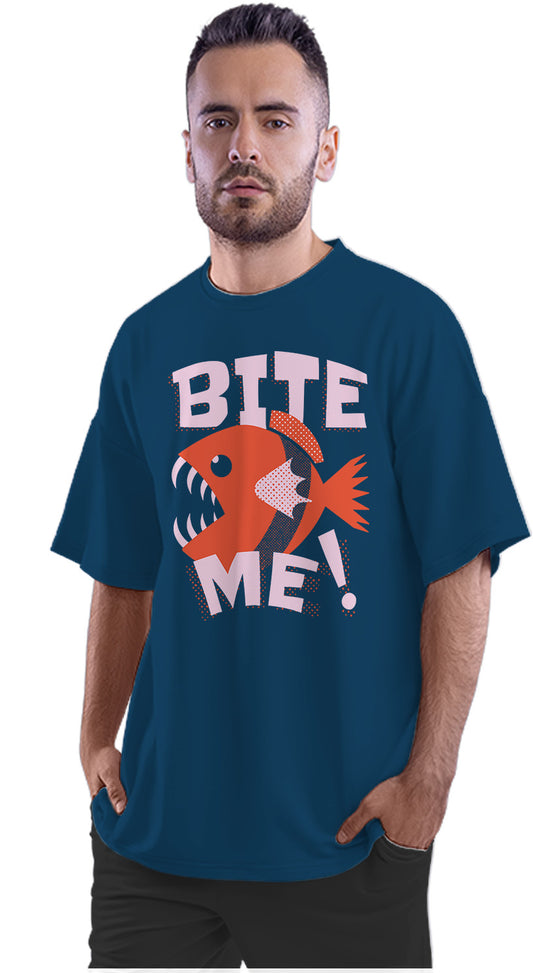 Bite Me - Piranha Fish Oversized Unisex T-shirt